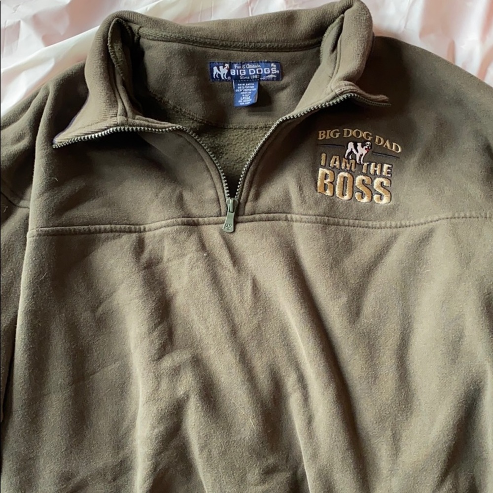 Big dog dad crew neck